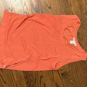 Athleta Coral-Orange Sleeveless Tank Top